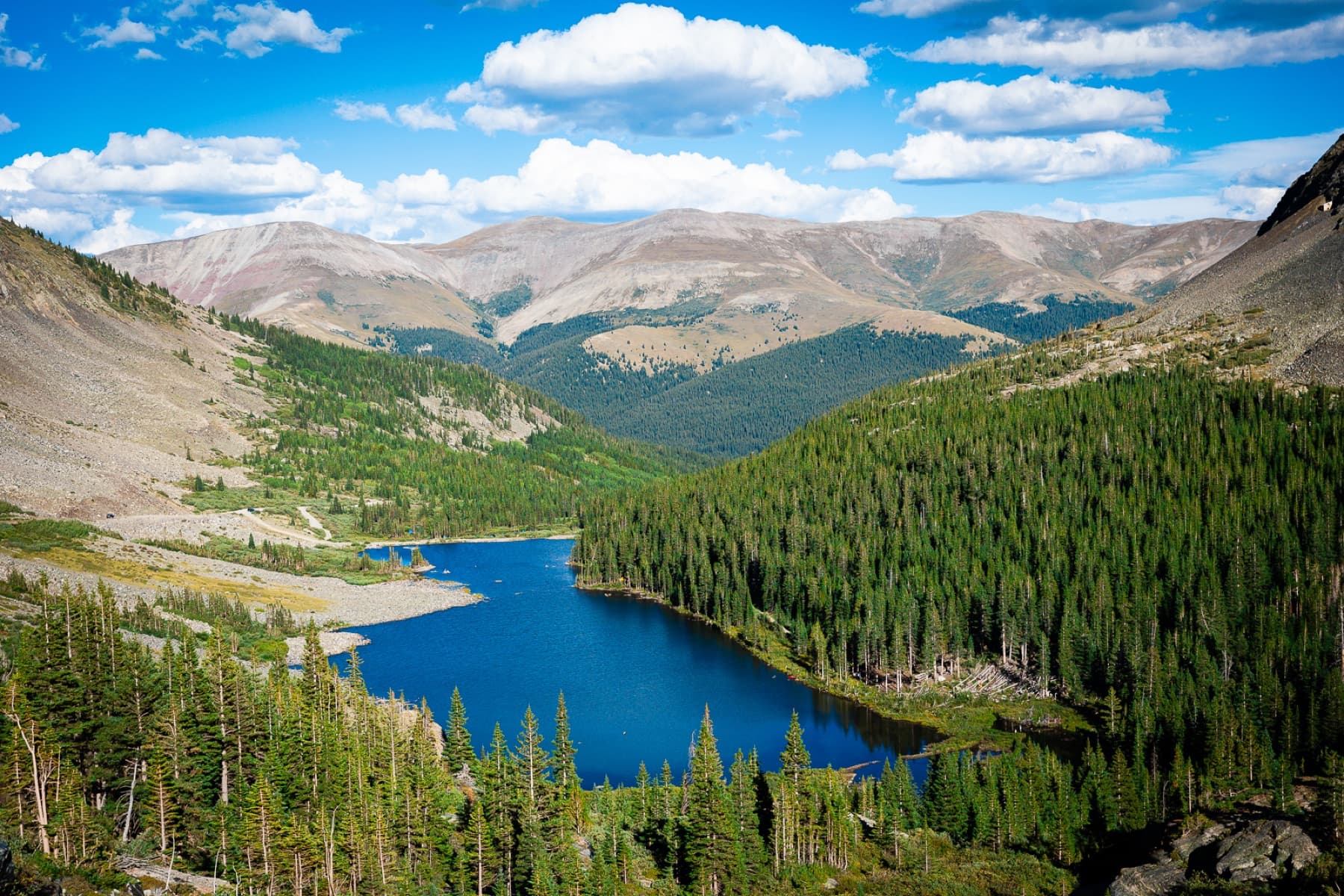 colorado blue lakes landscape