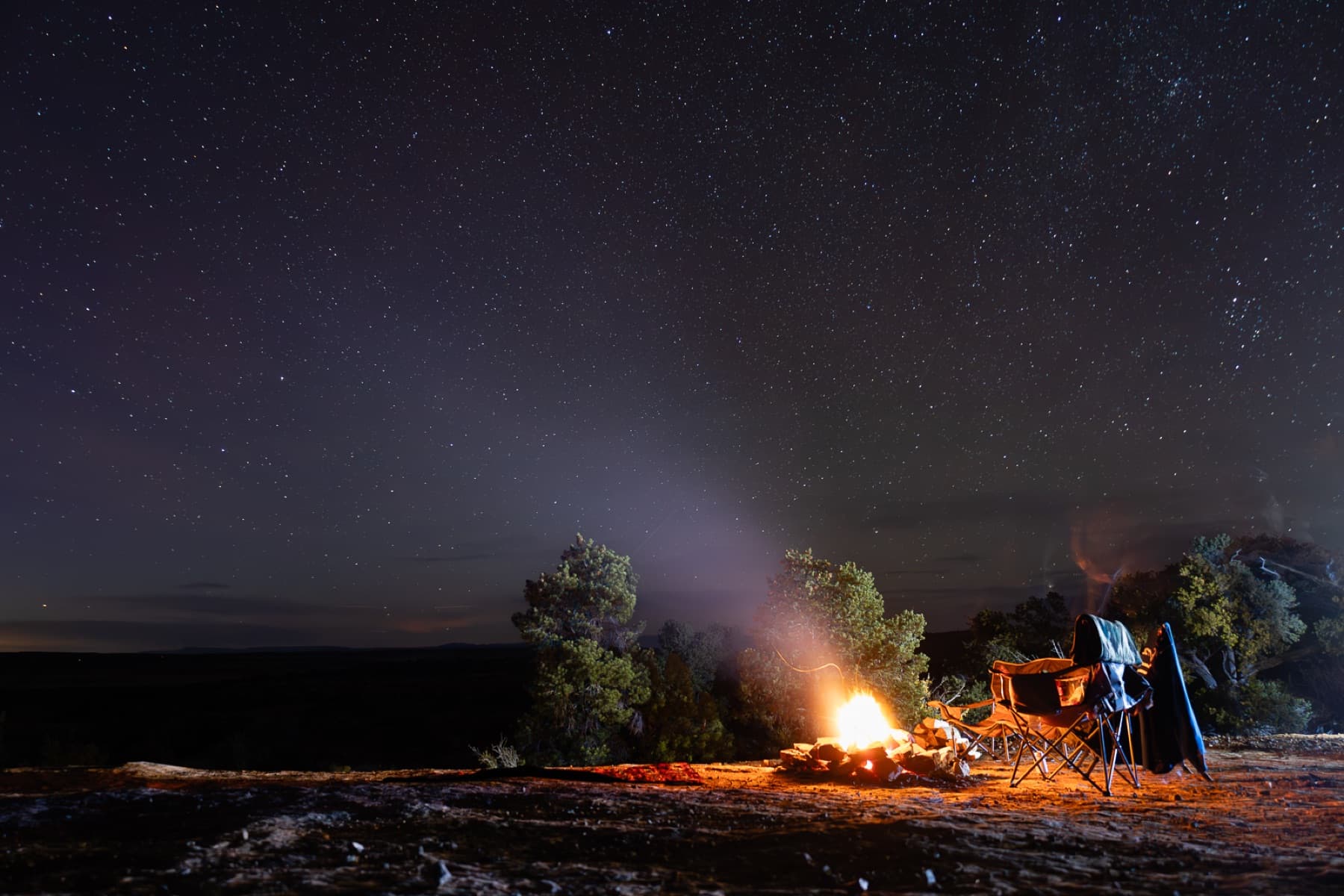 long exposure of stars in utah