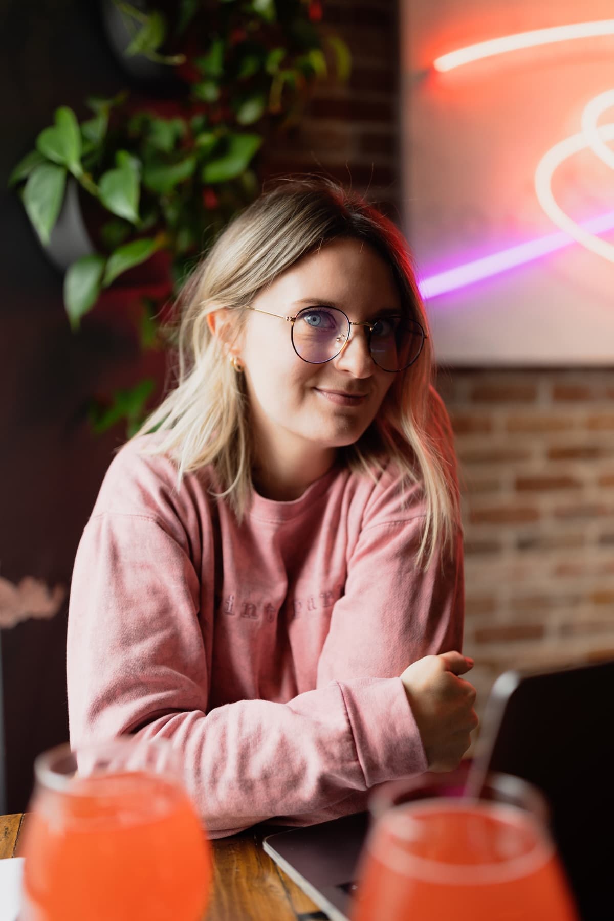 taylor portrait at bar and coffee shop