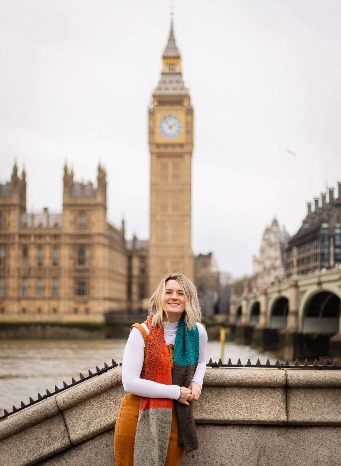 taylor portrait with big ben blurred in background