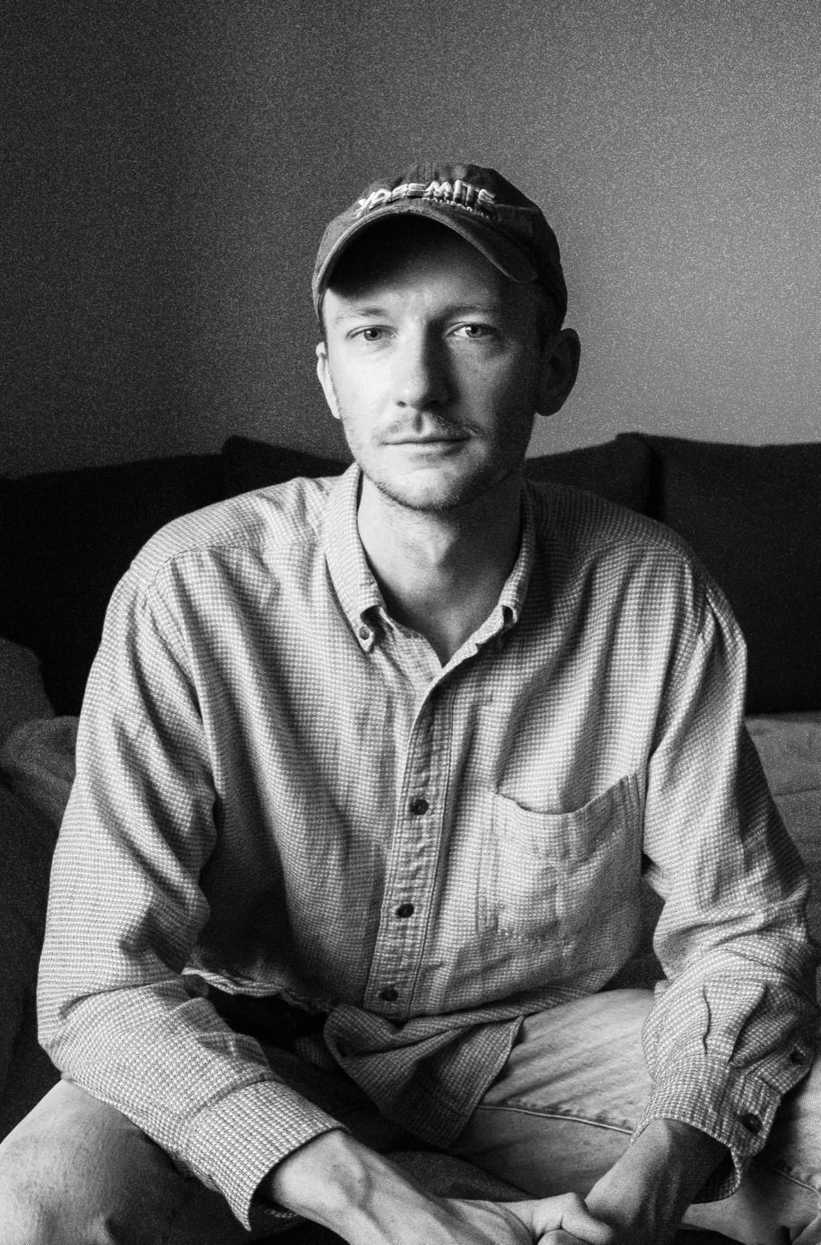 trevor portrait on film bw